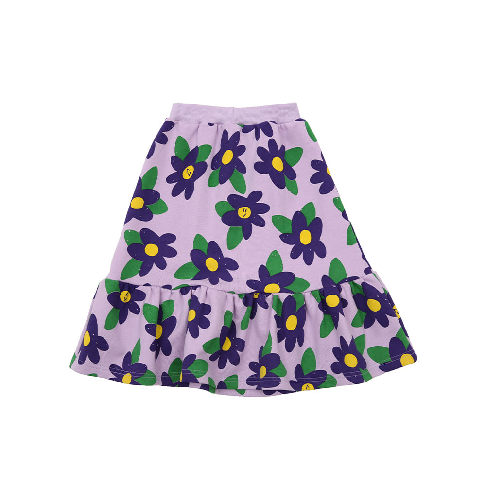 [프리오더 15% 할인율 적용 39,000→33,150] BE purple flowers cotton skirt